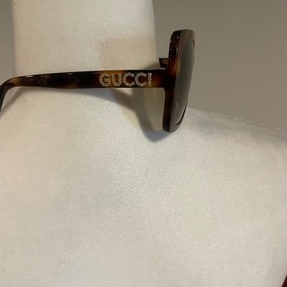 Authentic Gucci tortoise brown rhinestone arms - Picture 3 of 5